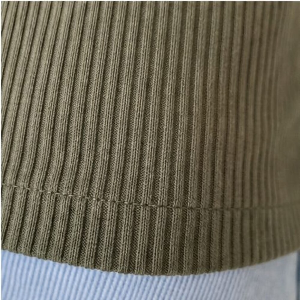 Olive Ruffle Blouse - Picture 6 of 6
